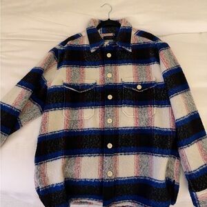 AllSaints Multicolor Plaid Lightweight Shirt Jacket